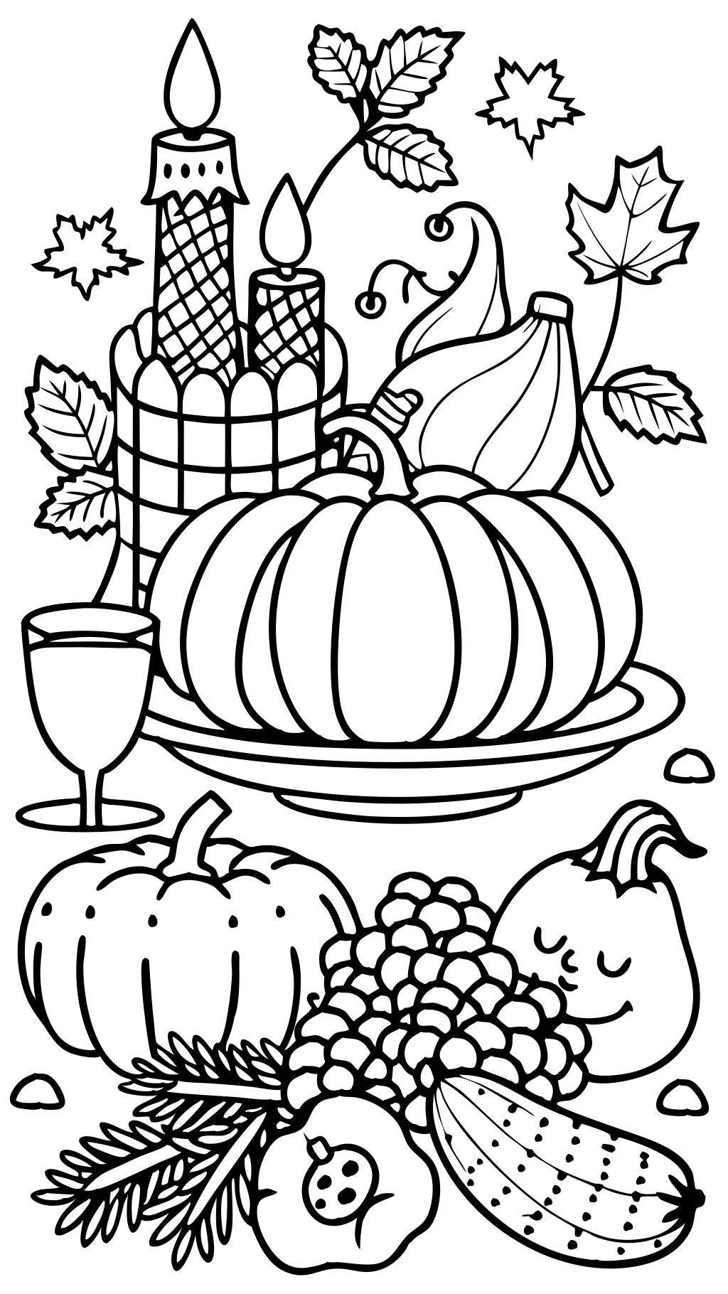 thanksgiving adult coloring pages